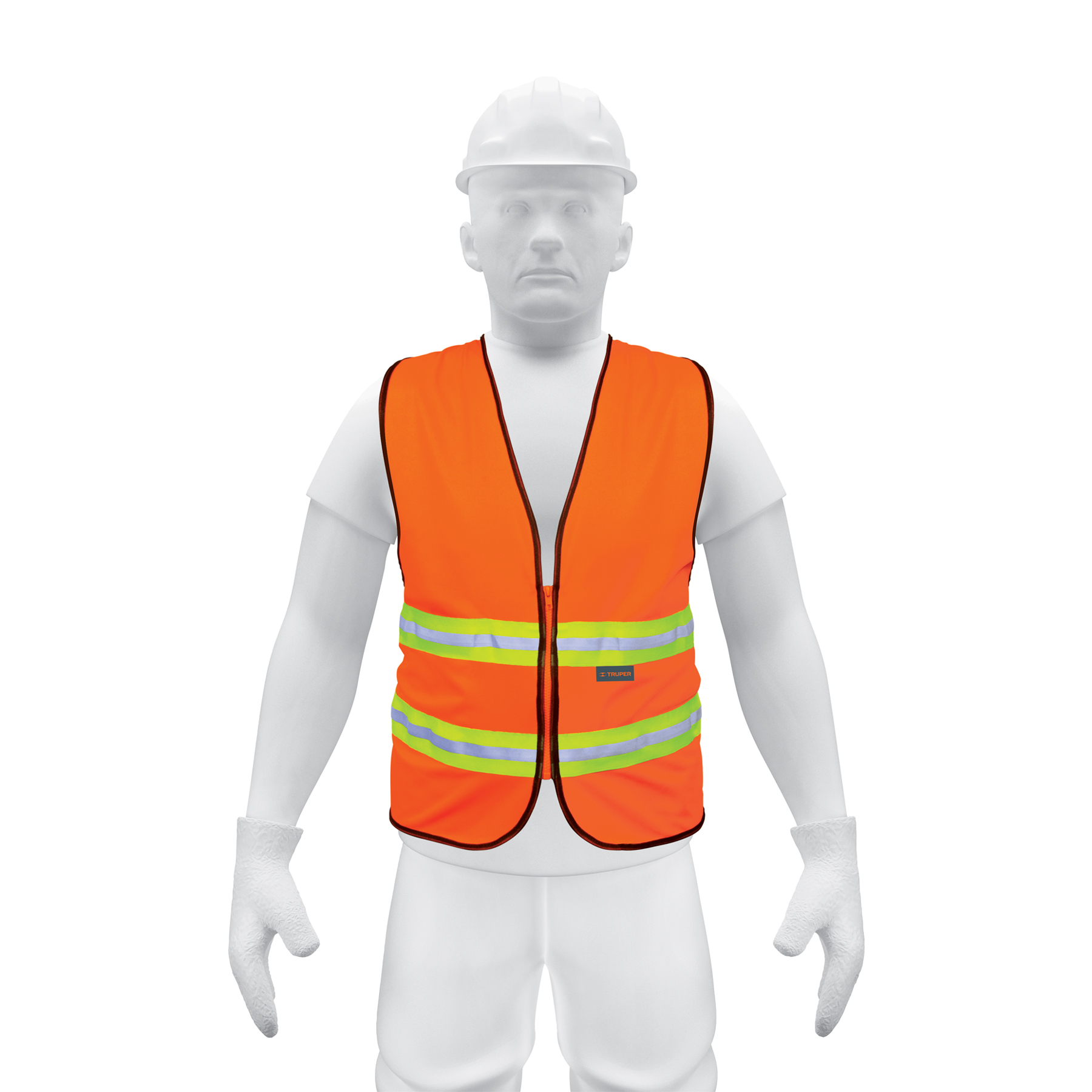 Chaleco Seguridad Naranja Alta Visibilidad Truper 13473