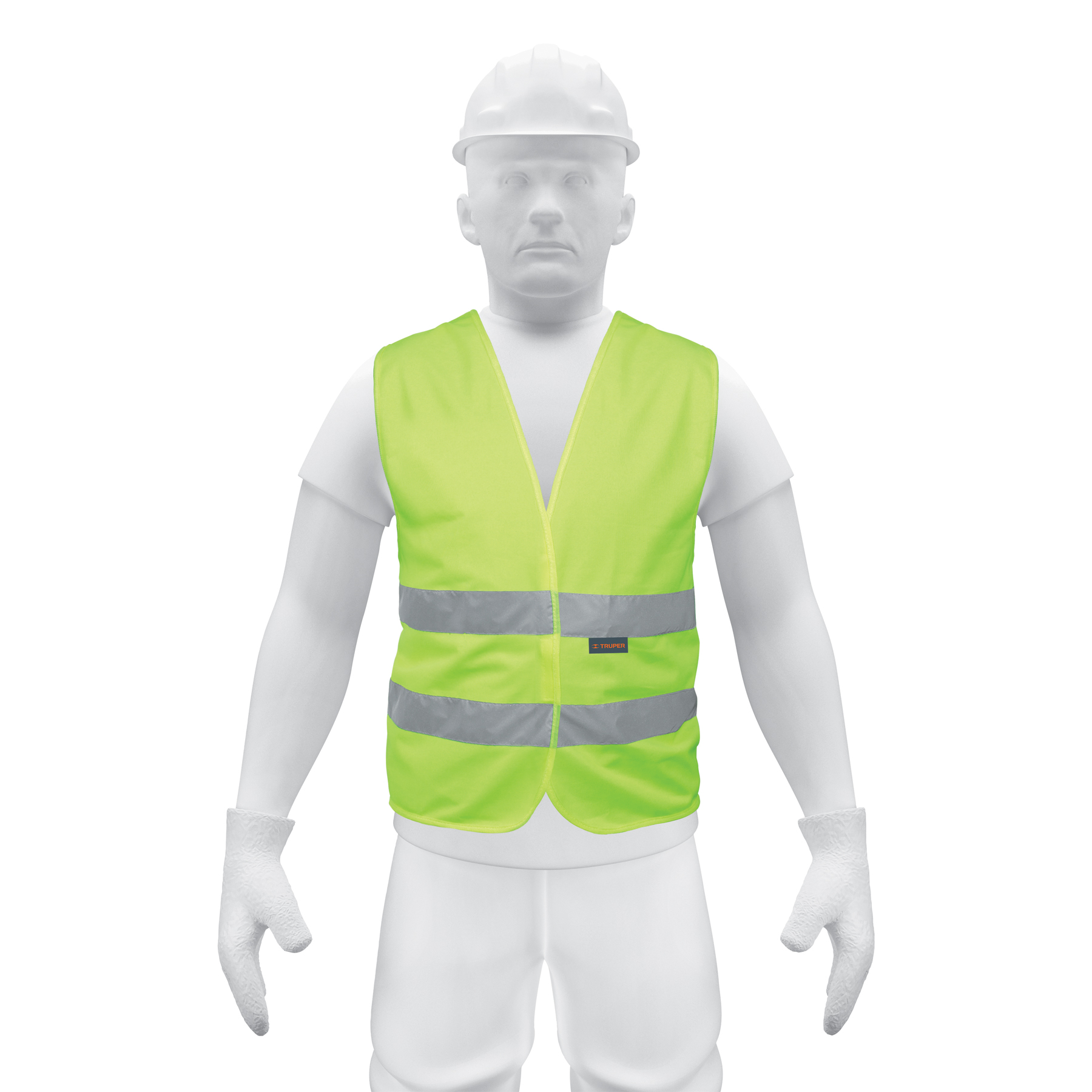 Chaleco Seguridad Verde Alta Visibilidad Con Cintas Truper 14425