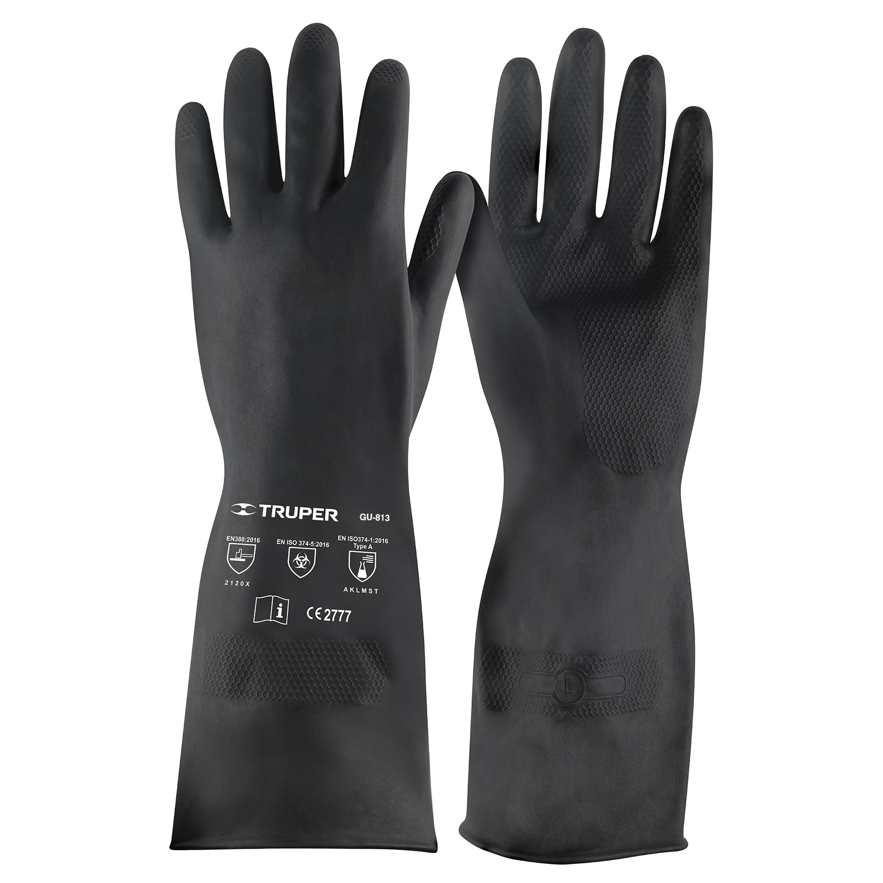 Guantes De Neopreno P/manejo De Quimicos Talla Grande Truper 14271